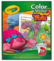 Crayola Colouring & Sticker Books - Trolls - Limited Stock Available