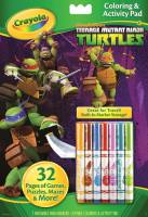 Crayola Teenage Mutant Ninja Turtles Colouring & Activity Book with Markers - Limited Stock 4 Available