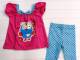 Girl's Spring/Autumn Pyjamas - Giggle and Hoot Pyjamas - Hoot Pyjamas - Size 2 - Pink/Blue - Limited Stock