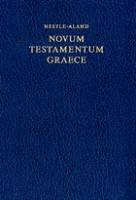 Ancient Greek Bible - Ancient Greek Helps Nestle-Aland 27th Edition Pocket New Testament - Hardcover - Out of Print