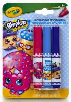 Shopkins 3ct Pipsqueaks Washable Markers - Donut - Limited Stock Available