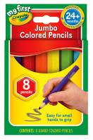 Crayola My First Coloured Pencils (Crayola My First Colored Pencils) - 8 Half Size Jumbo Hexagonal Coloured Pencils