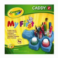 Crayola My First Caddy - Crayola Junior Hippo Caddy (Organiser) - Purple - Limited Stock 3 Available