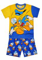 Boy's 100% Cotton Summer Pyjamas - Donald Duck Pyjamas - Size 8 - Blue/Yellow - Limited Stock
