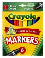 Crayola Broad Line Markers - 8 Classic Colours - Limited Stock 4 Available