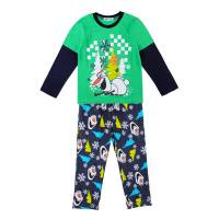 Boy's 100% Cotton Spring/Autumn Pyjamas - Disney Frozen Pyjamas - Olaf Pyjamas - Size 2 - Green/Black - Limited Stock