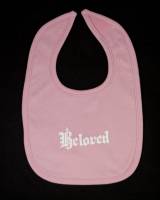 Beloved Pink Organic Cotton Bib 