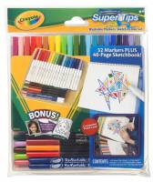 Crayola Super Tips Washable Markers Sketch n Colour Set - Limited Stock 4 Available