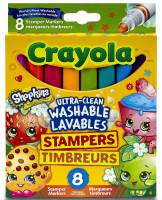 Crayola Shopkins Broadline Stamper Markers - 8 pack