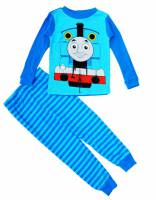 Boy's 100% Cotton Spring/Autumn Pyjamas - Blue Thomas The Tank Engine Pyjamas - Size 2 - Blue - Sold Out
