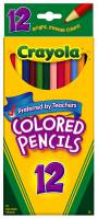 12 Crayola Full Size Coloured Pencils - 12 Colours