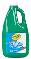 Crayola Washable Poster Paint - Green (2 Litre Bottle)