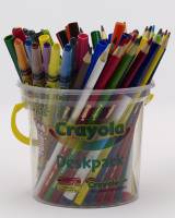 Crayola Essentials Deskpack (60 assorted Crayola pencils, crayons, markers) 