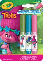 Trolls 3ct Pipsqueak Washable Markers - Poppy - Limited Stock Available