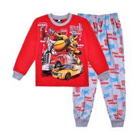 Boy's 100% Cotton Spring/Autumn Pyjamas - Transformers Pyjamas (Bumblebee and Optimus Prime Pyjamas) - Size 3 - Red/Grey - Limited Stock