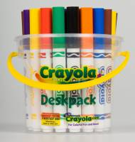 Crayola My First Washable Markers Deskpack - 32 Washable Round Nib Markers in 8 Colours