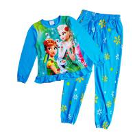 Girl's 100% Cotton Spring/Autumn Pyjamas - Disney Frozen - Anna & Elsa Pyjamas - Size 10 - Blue - Limited Stock