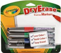 Crayola Whiteboard Markers (Crayola Dry Erase Markers) - 4 pack in 4 Colours - Limited Stock 8 Available