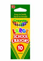 Crayola Large School Crayons - 10 pack
