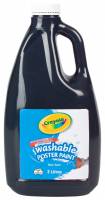 Crayola Washable Poster Paint - Black (2 Litre Bottle)