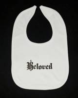 Beloved White Organic Cotton Bib 