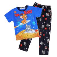 Boy's 100% Cotton Spring/Autumn Pyjamas - Tom and Jerry Pyjamas - Size 4 - Blue/Black - Limited Stock