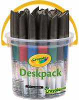 Crayola Whiteboard Markers Deskpack (Crayola Dry Erase Markers Deskpack) - 24 pack in 4 Colours - Limited Stock 7 Available