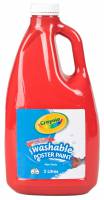 Crayola Washable Poster Paint - Red (2 Litre Bottle)