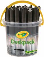 Crayola Whiteboard Markers Deskpack (Crayola Dry Erase Markers Deskpack) - 24 pack (black)  - Limited Stock 1 Available