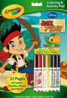 Crayola Disney Jake & the Neveraland Pirates Colouring & Activity Book with Markers - Limited Stock 4 Available