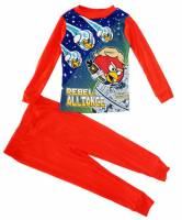 Boy's 100% Cotton Spring/Autumn Pyjamas - Angry Bird Star Wars Pyjamas (Rebels) - Size 3 - Red - Limited Stock