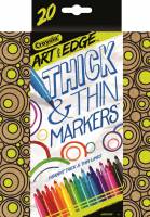 Crayola Art with Edge Markers - Thick and Thin Markers - 20 pack - Limited Stock Available
