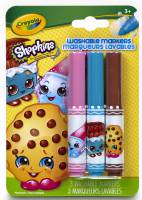 Shopkins 3ct Pipsqueaks Washable Markers - Kooky Cookie - Limited Stock Available
