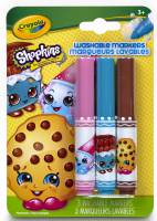 Shopkins 3ct Pipsqueaks Washable Markers - Kooky Cookie - Limited Stock Available