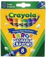 Crayola Washable Large Crayons - 8 pack in 8 colours
