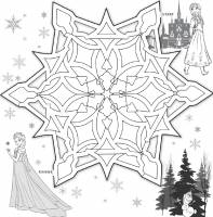 Disney Frozen - Anna and Elsa Snowflake Maze