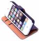 Apple iPhone SE/ iPhone 5 / iPod Touch - Slim Genuine Leather Wallet Case - Light Pink