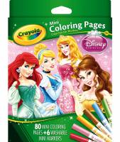 Crayola Mini Colouring Pages - Disney Princess - Limited Stock 3 Available