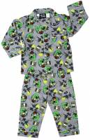 Boy's Flannelette Pyjamas (100% Cotton) - Grey Ben Ten Pyjamas - Size 4 - Grey - Limited Stock