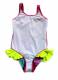 Girl's Swimmers - Disney Frozen (Elsa and Anna) Swimsuit - Size 8 - Pink - Limited Stock