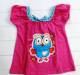 Girl's Spring/Autumn Pyjamas - Giggle and Hoot Pyjamas - Hoot Pyjamas - Size 2 - Pink/Blue - Limited Stock