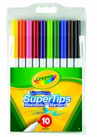 10 Crayola Super Tips Markers - Limited Stock Available