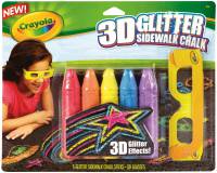 Crayola Sidewalk Chalk - Crayola 3D Glitter Sidewalk Chalk - Limited Stock 5 Available