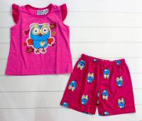 Girl's Summer Pyjamas - Giggle and Hoot Pyjamas - Hoot Pyjamas - Size 5 - Pink - Sold Out