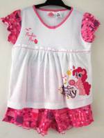 Girl's Summer Pyjamas - My Little Pony Pyjamas - Size 5 - White/Pink - Limited Stock