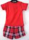 Boy's 100% Cotton Summer Pyjamas - George Pig Pyjamas (Peppa Pig) - Size 2 - Red/Red & Blue Tartan - Sold Out
