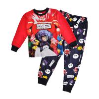 Boy's 100% Cotton Spring/Autumn Pyjamas - Disney Pyjamas - Big Hero 6 Pyjamas - Size 3 - Red/Black - Limited Stock