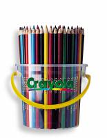 48 Crayola Full Size Coloured Pencils Deskpack - 12 Colours