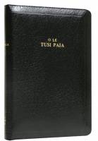 Samoan Bible - O Le Tusi Paia - Samoan Old Version Reference Bible with zip - Black, Imitation Leather