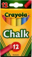 12 Crayola Assorted Coloured Chalk Sticks